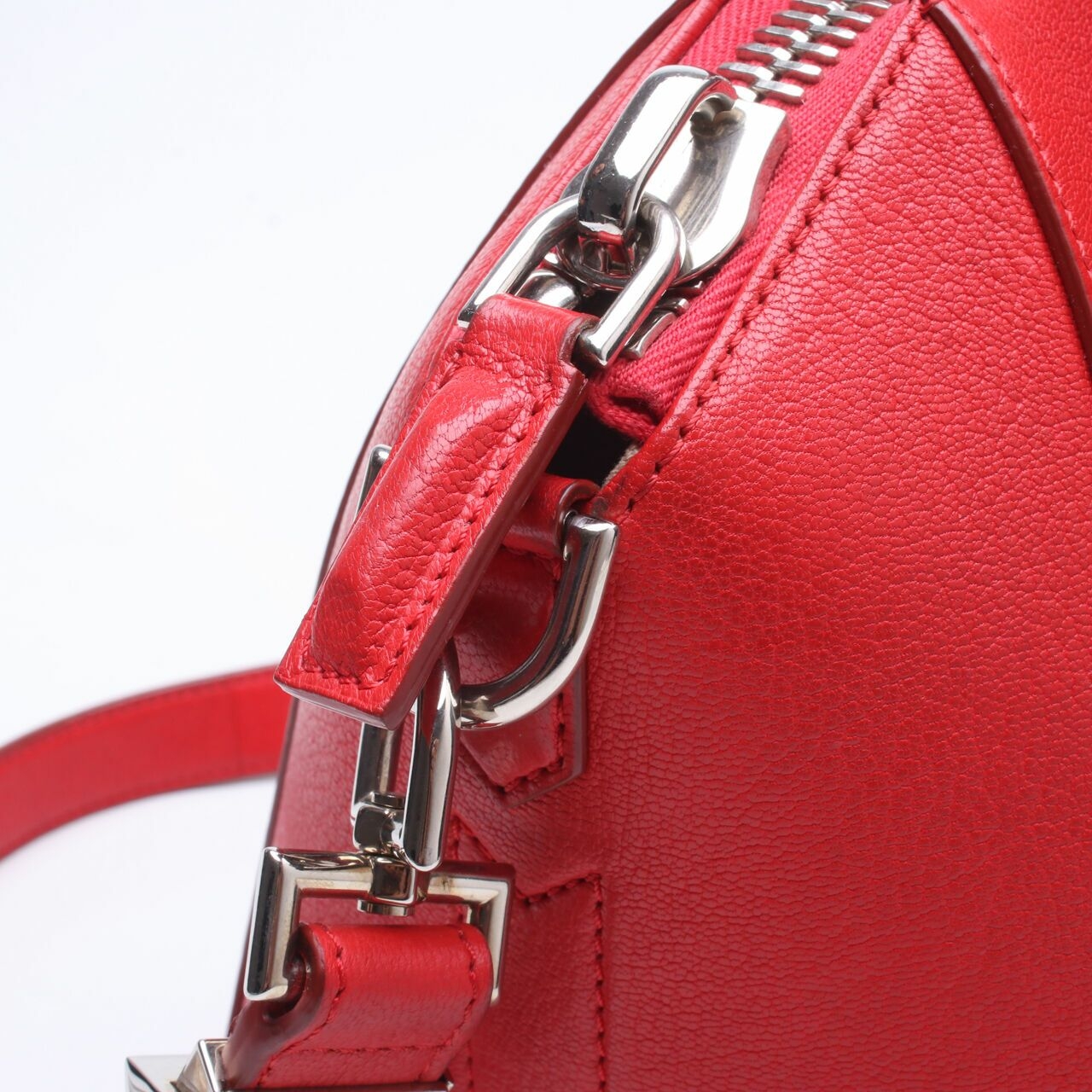 Givenchy Antigona Small Red Satchel Bag