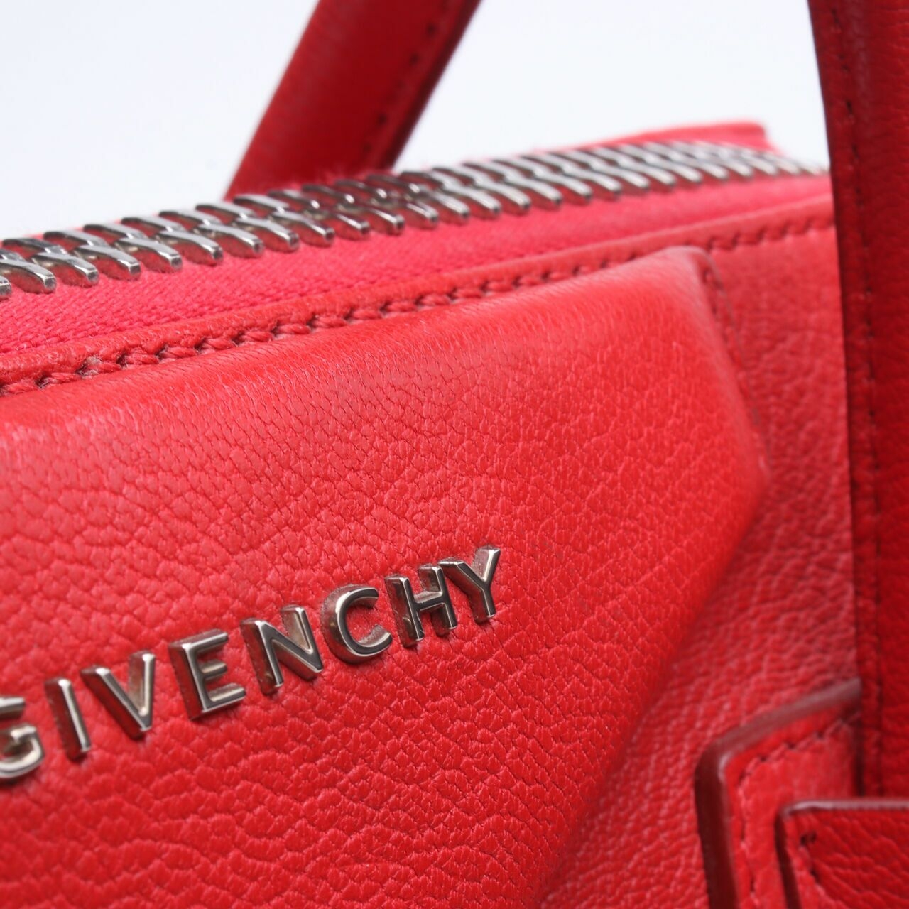 Givenchy Antigona Small Red Satchel Bag