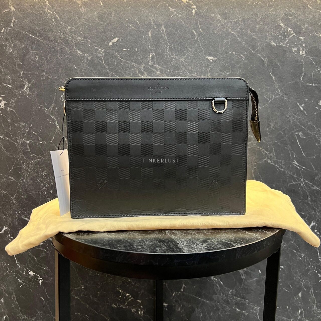 Louis Vuitton Infini Standing Black Pochette Clutch