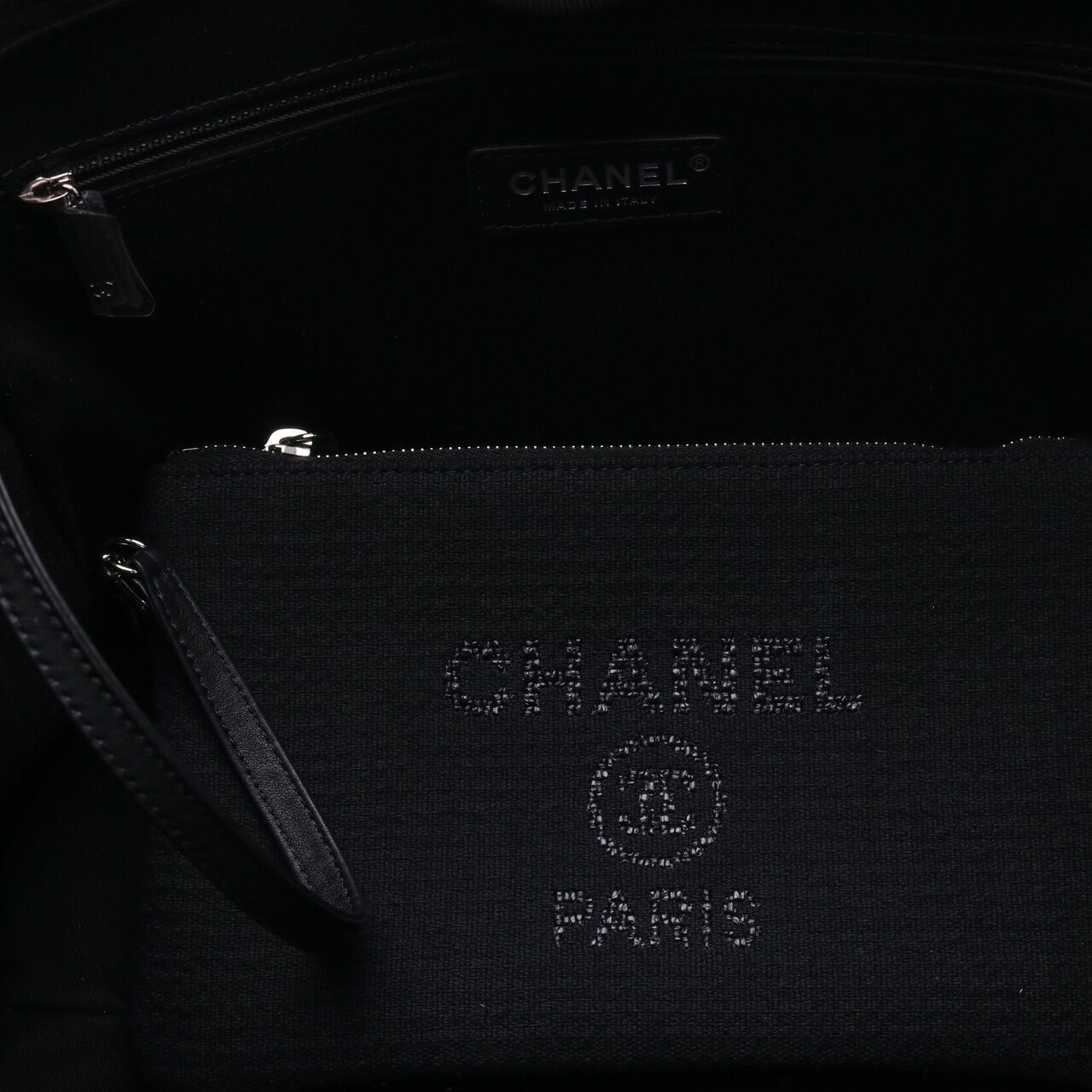 Chanel Deauville Rue Cambon Black Tote Bag