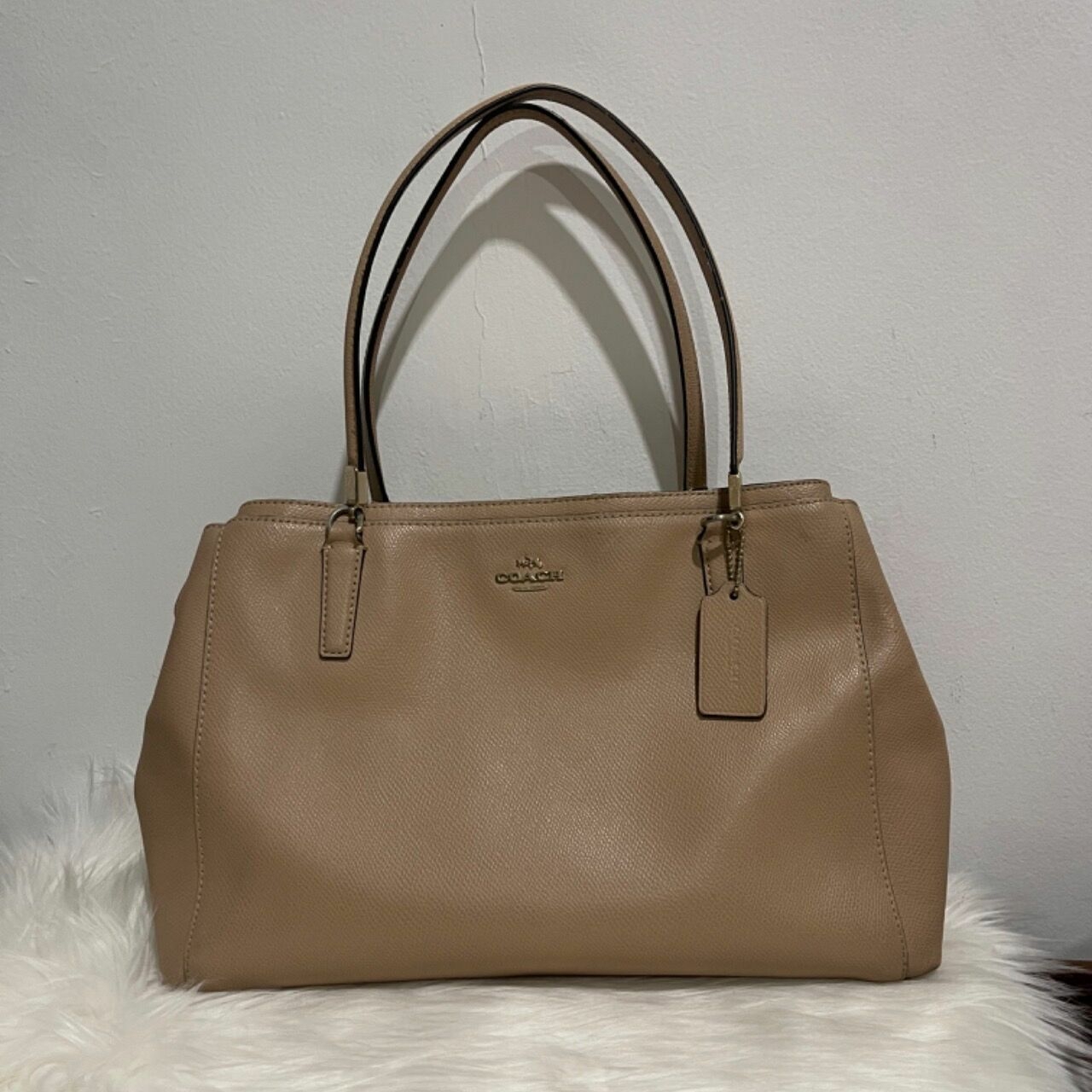 Coach Beige Shoulder Bag