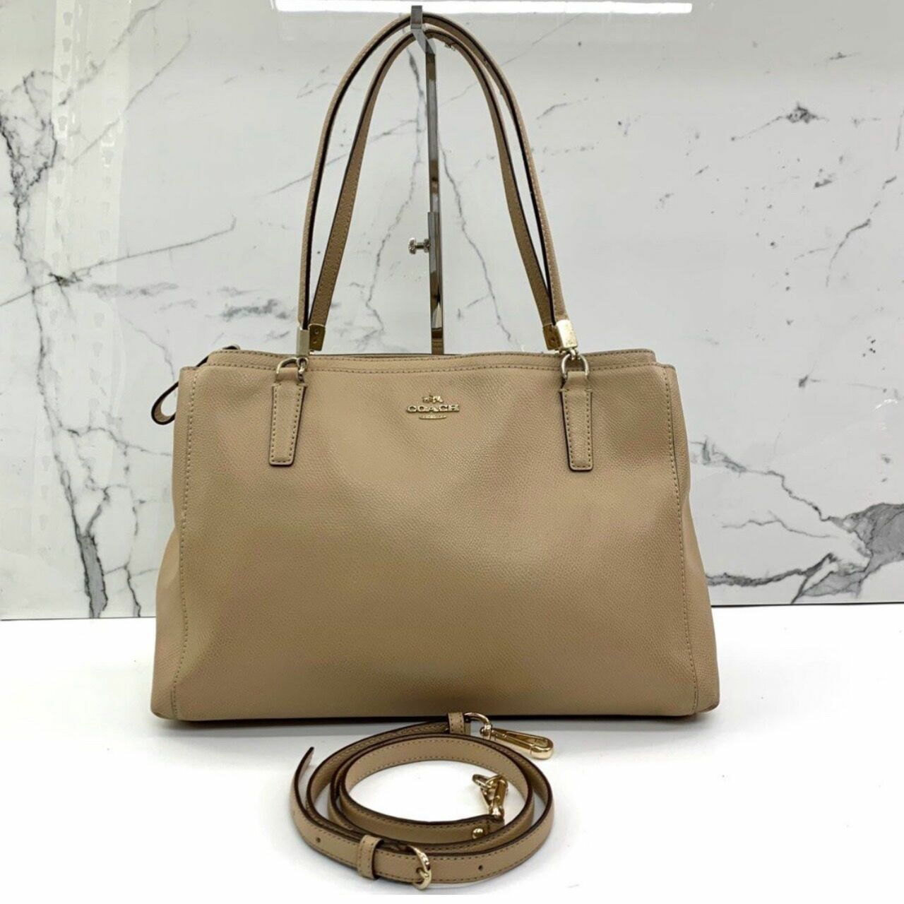 Coach Beige Shoulder Bag