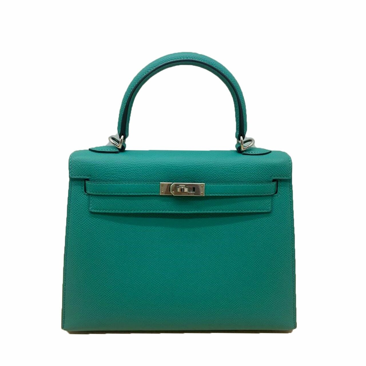 Hermes Kelly 25 Vert Verone Epsom PHW #D Satchel