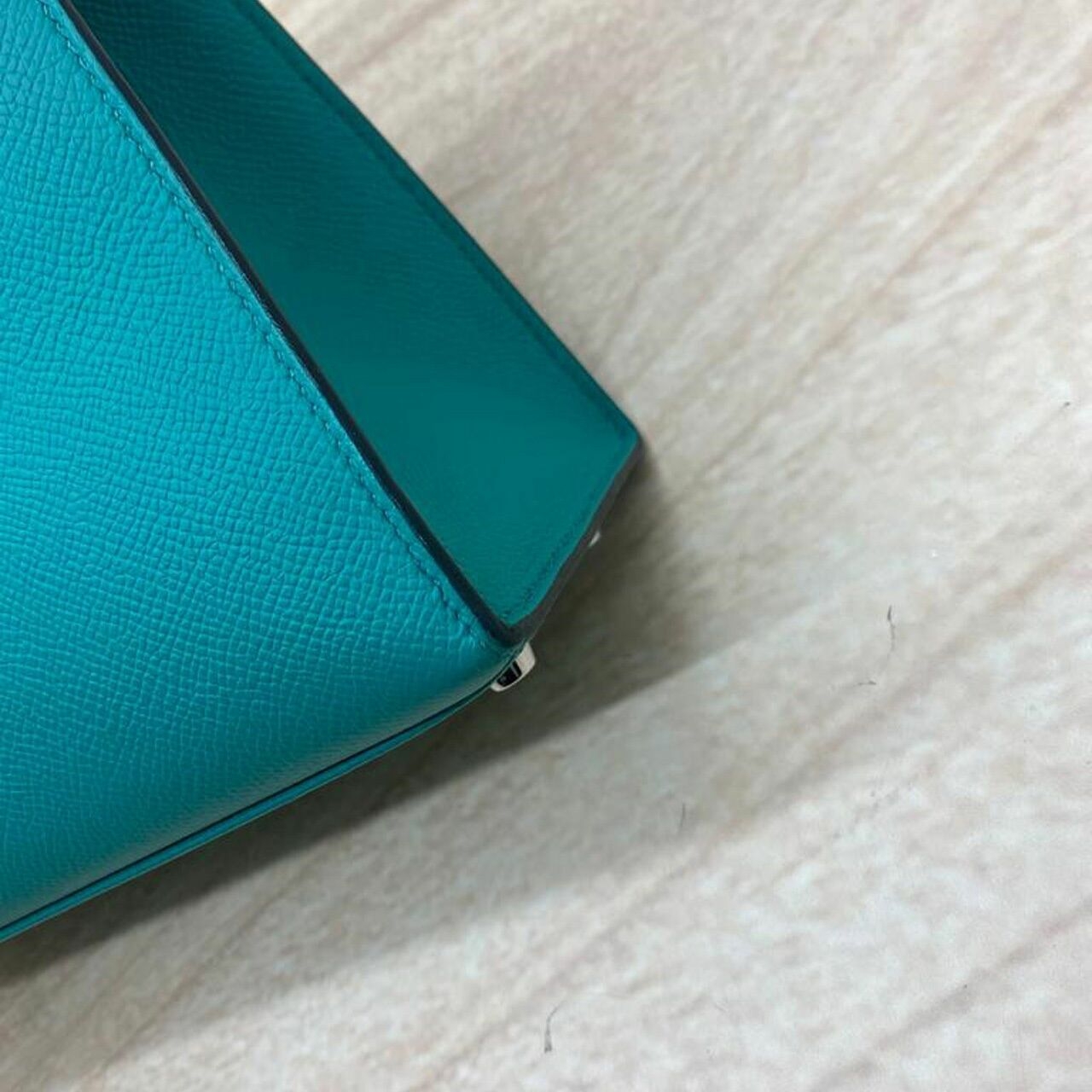 Hermes Kelly 25 Vert Verone Epsom PHW #D Satchel