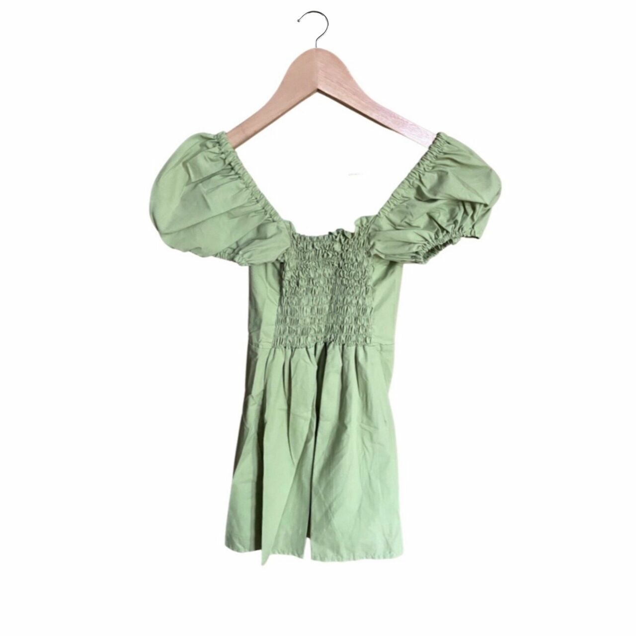 With Love Green LASSIE Mini Dress