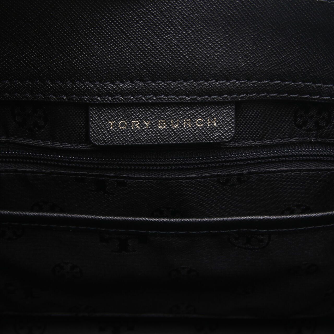 Tory Burch Black Emerson Small Top Zip Tote Black