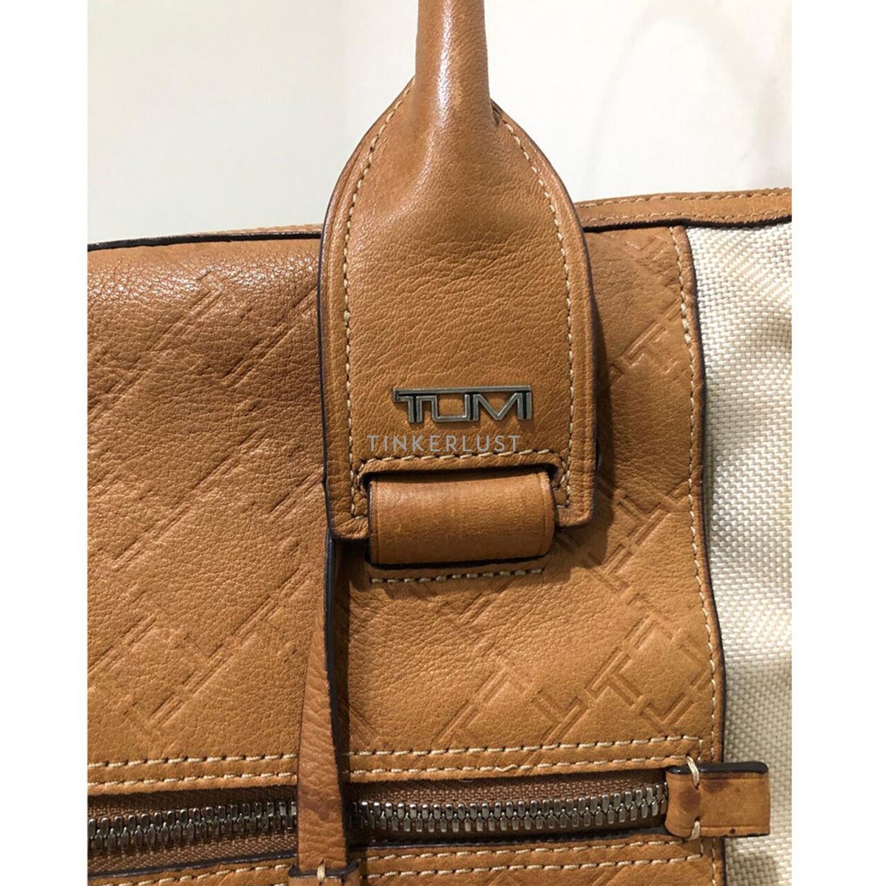 Tumi Ticon Magazine Brown Tote Bag