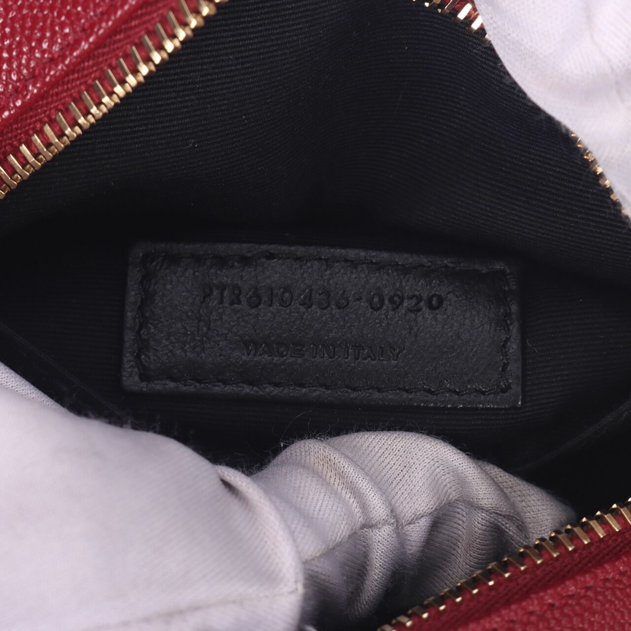 Saint Laurent Vinyle Round Camera Red Sling Bag