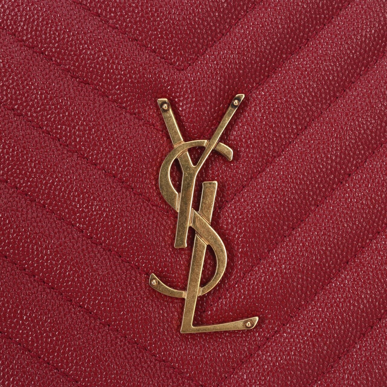 Saint Laurent Vinyle Round Camera Red Sling Bag