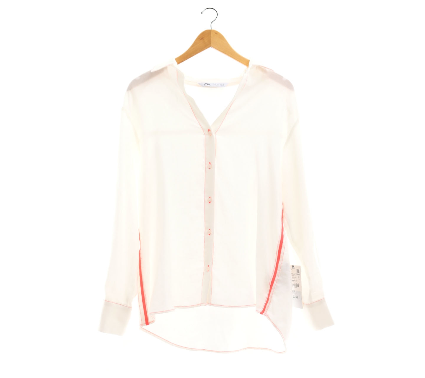 Zara Off White Oversize Shirt