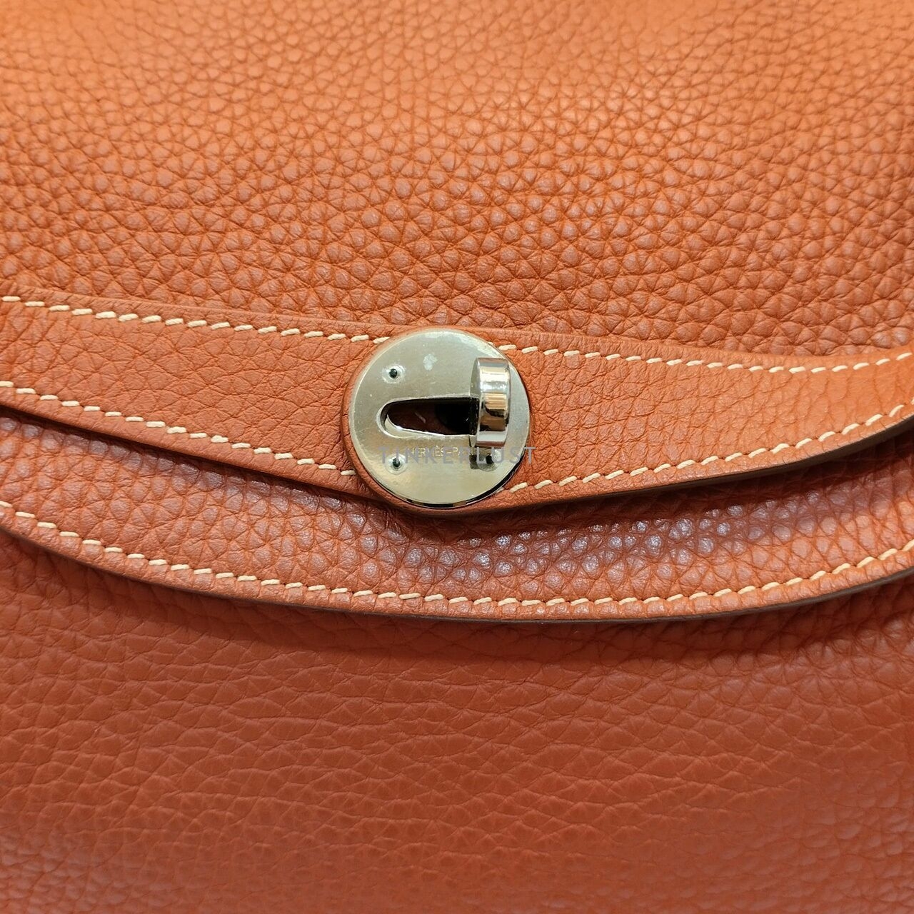 Hermes Lindy 34 Cuivre Taurillon PHW Stamp #O Square Shoulder Bag