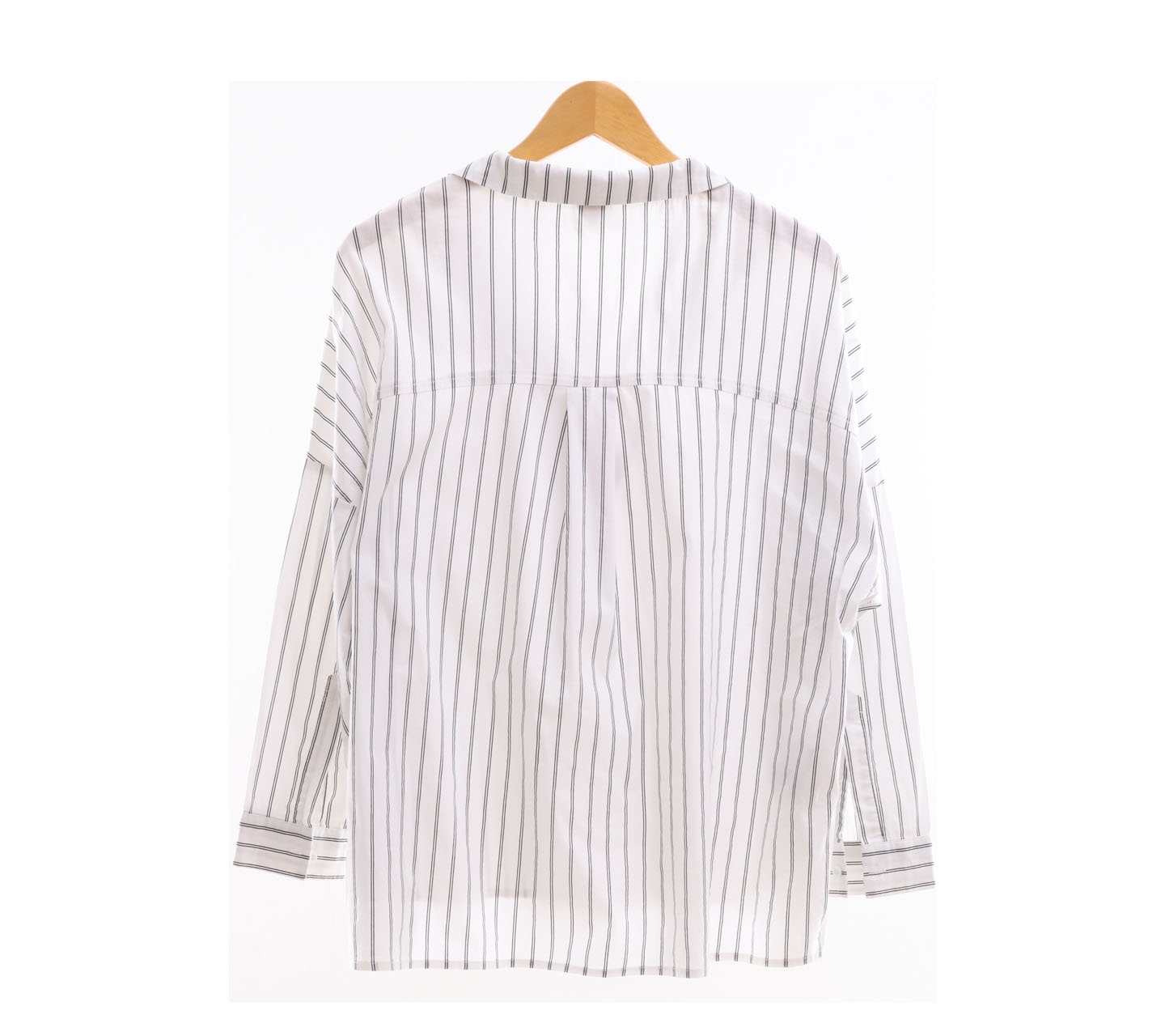 Lalu White Striped Blouse