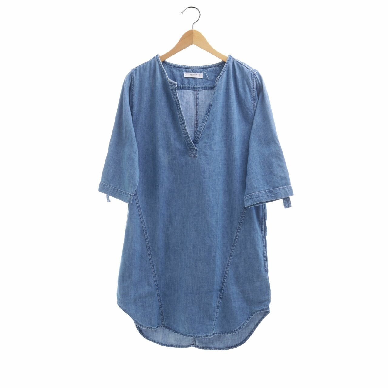 Mango Blue Denim Blouse