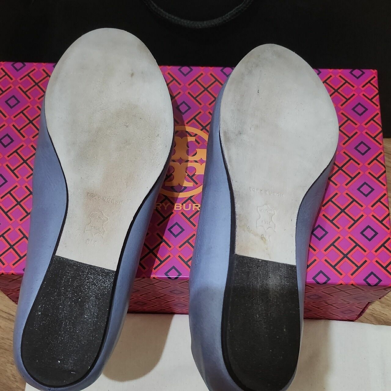 Tory Burch Blue Eleanor Loafer Flats