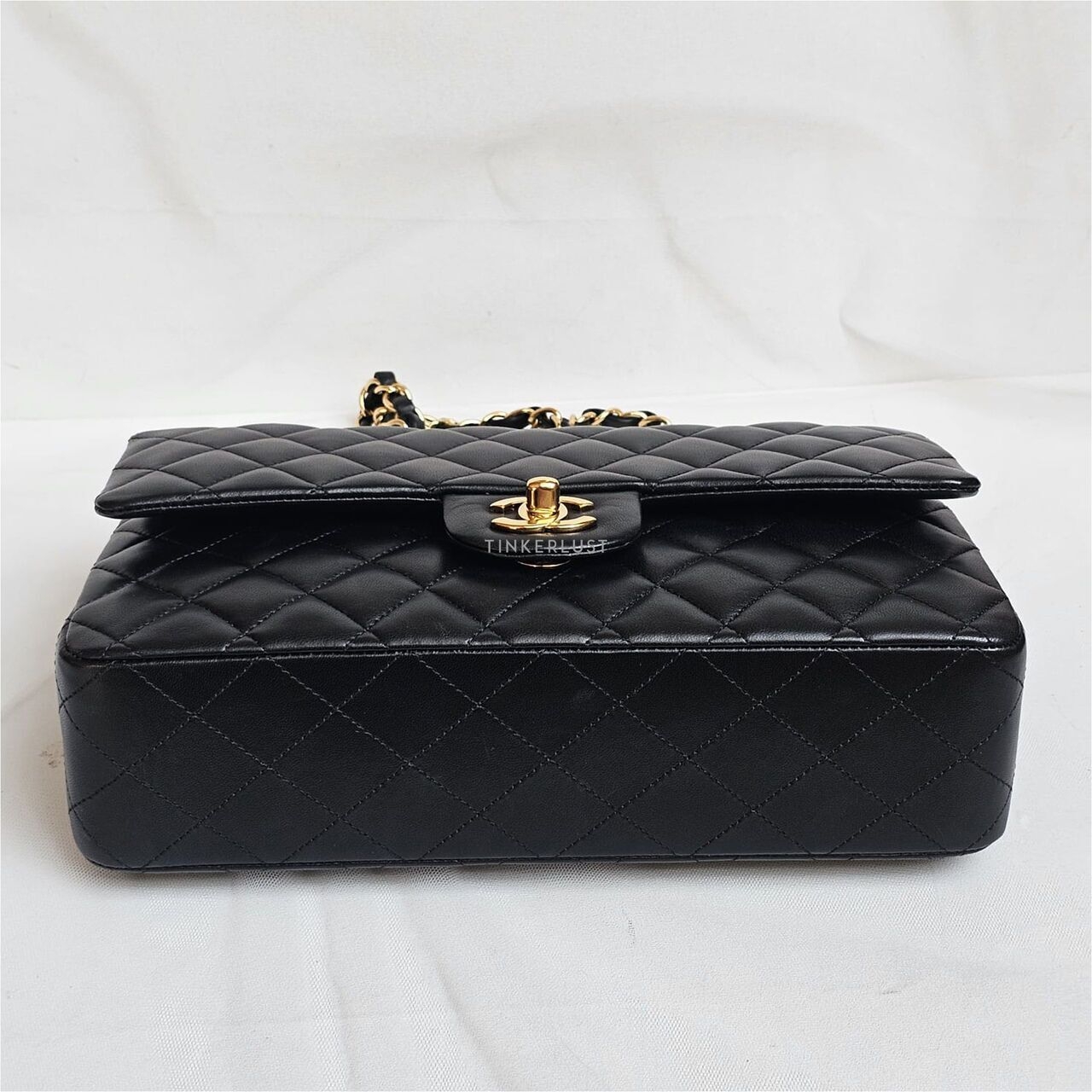 Chanel Medium Lambskin Black Double Flap #23 GHW Shoulder Bag