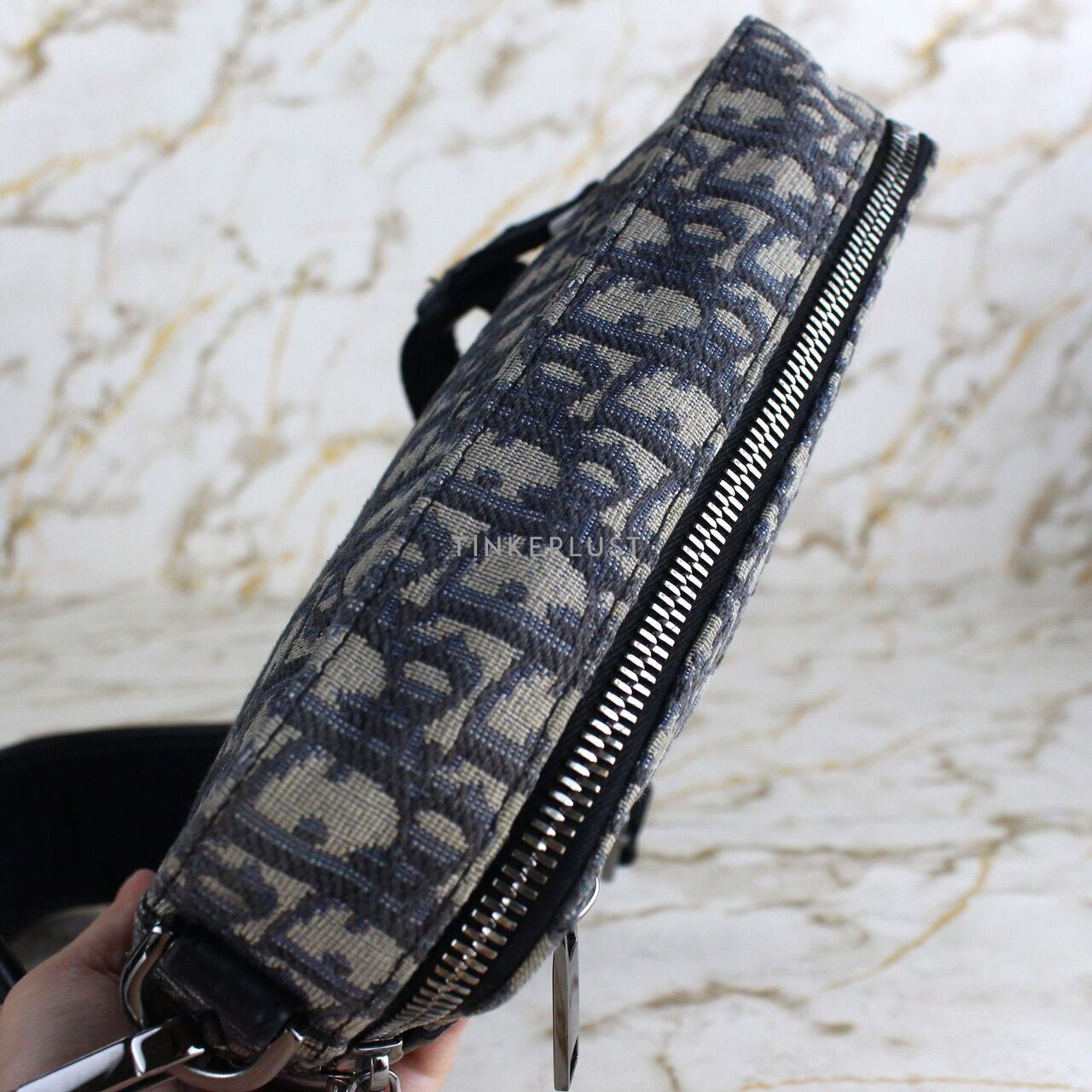 Christian Dior Oblique Jacquard Safari Sling Bag