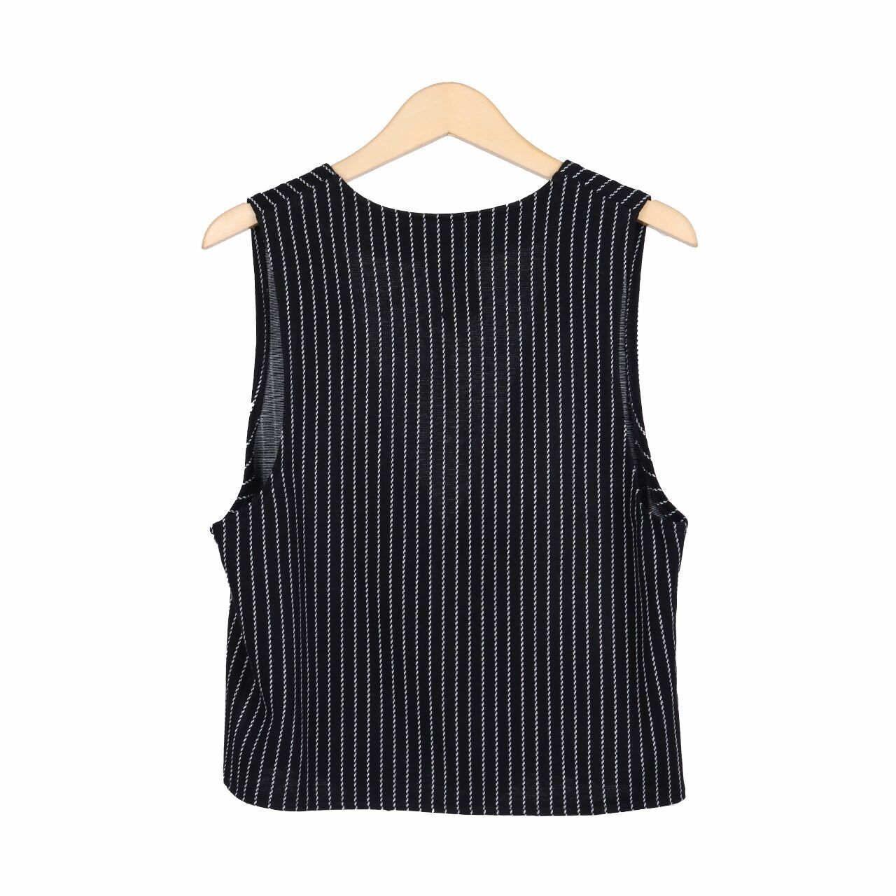 Private Collection Black & White Stripes Vest