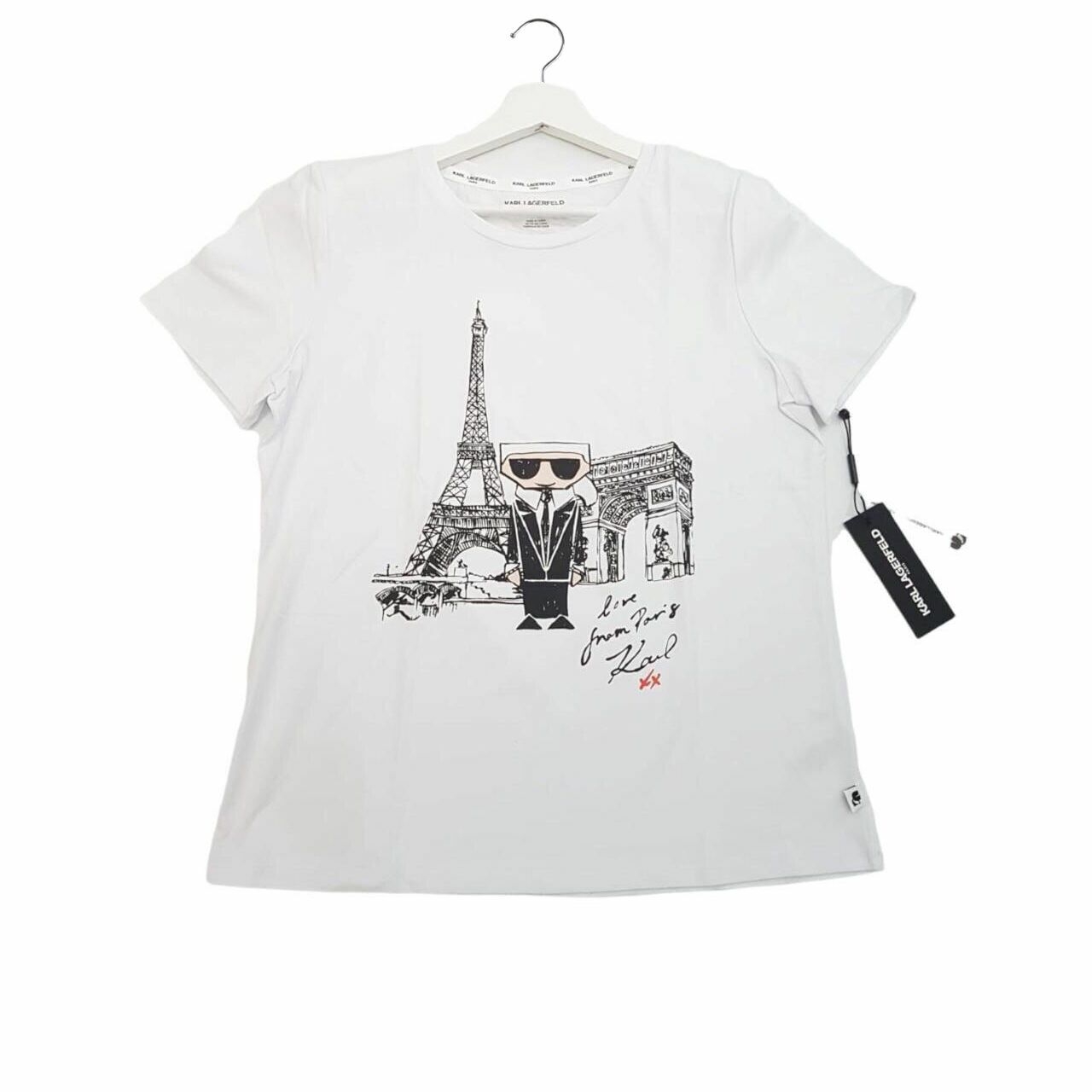 KARL LAGERFELD Eiffel White Tshirt 