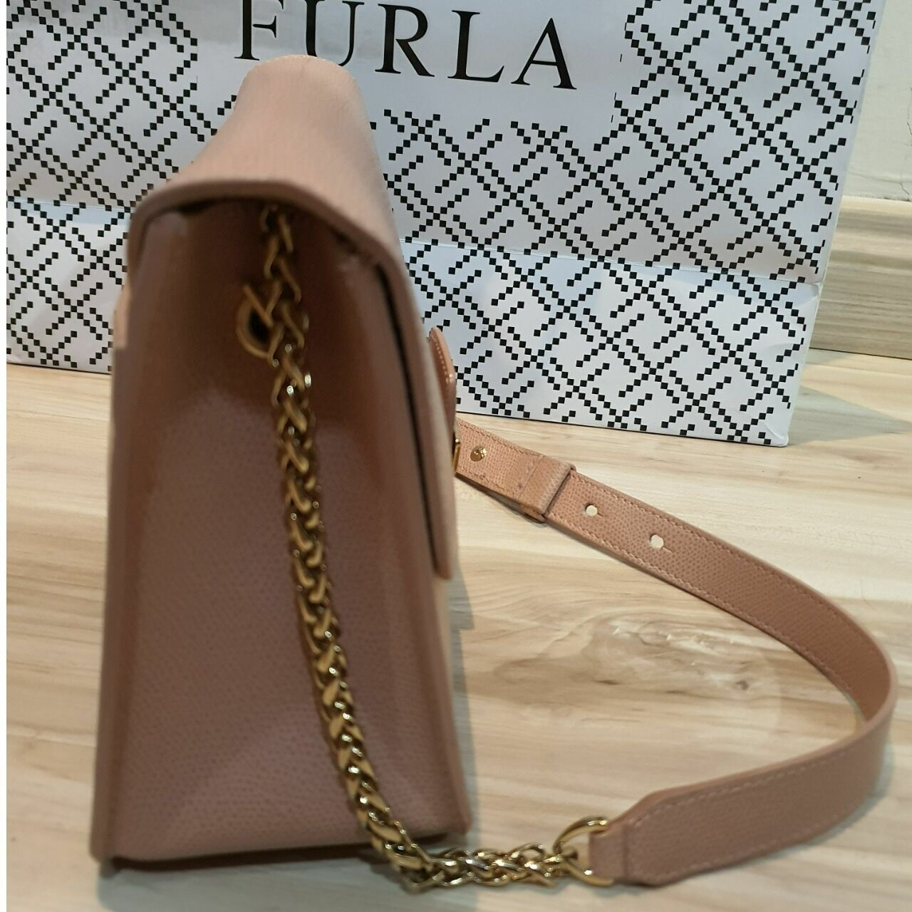 Furla Pink Metropolis Sling Bag