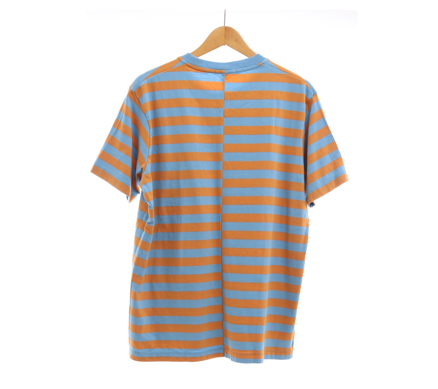 Uniqlo Orang & Blue Striped T-Shirt