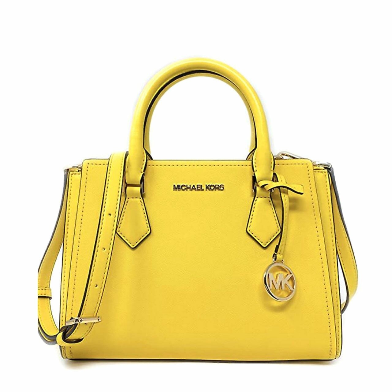 Michael Kors Hope Medium Messenger Leather Citrus