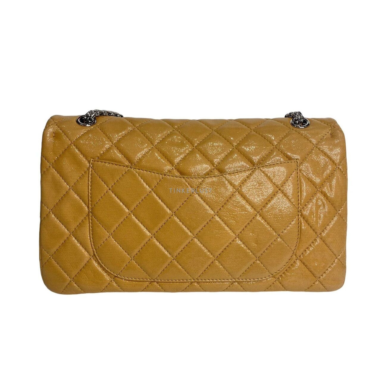 Chanel Reissue Classic Quilted Leather Double Flap In Beige SHW #12 Shoulder Bag