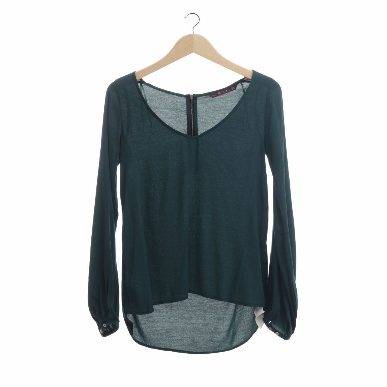 Zara Dark Green Blouse