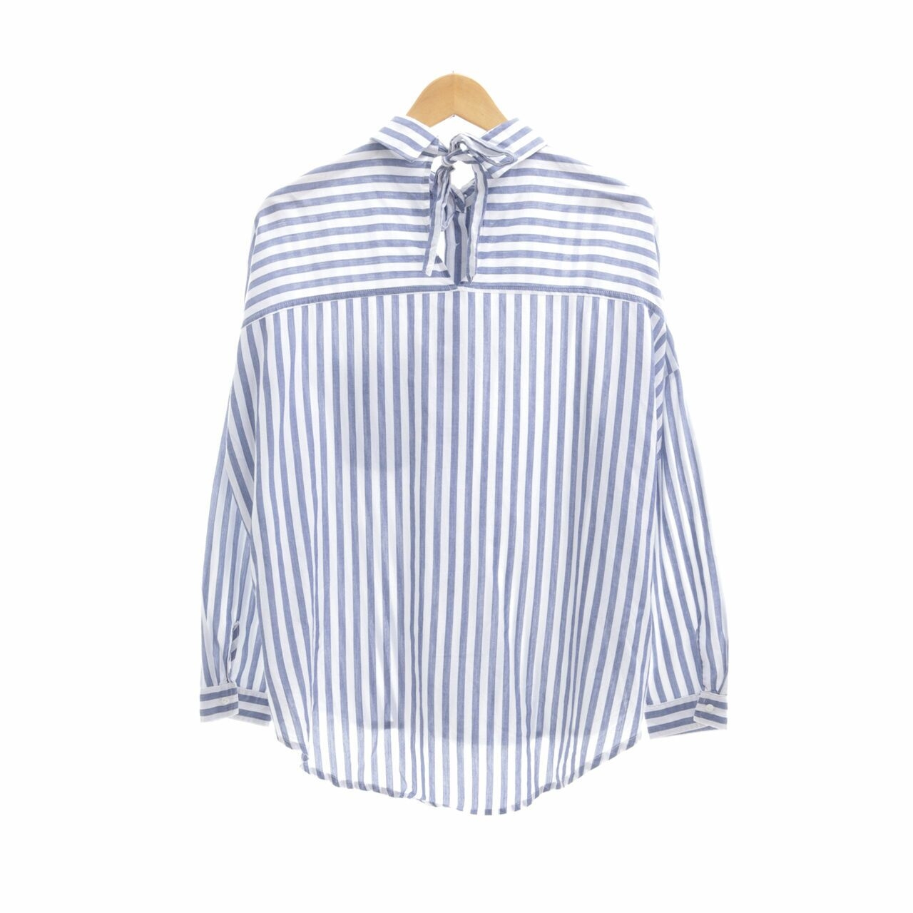 Zara Dark Blue Striped Shirt