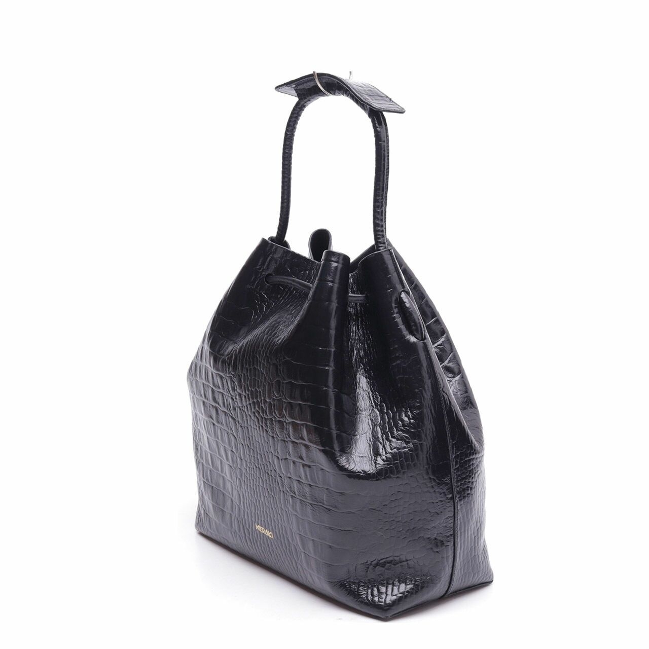 Meraki Goods Dilly Bucket Black Sling Bag