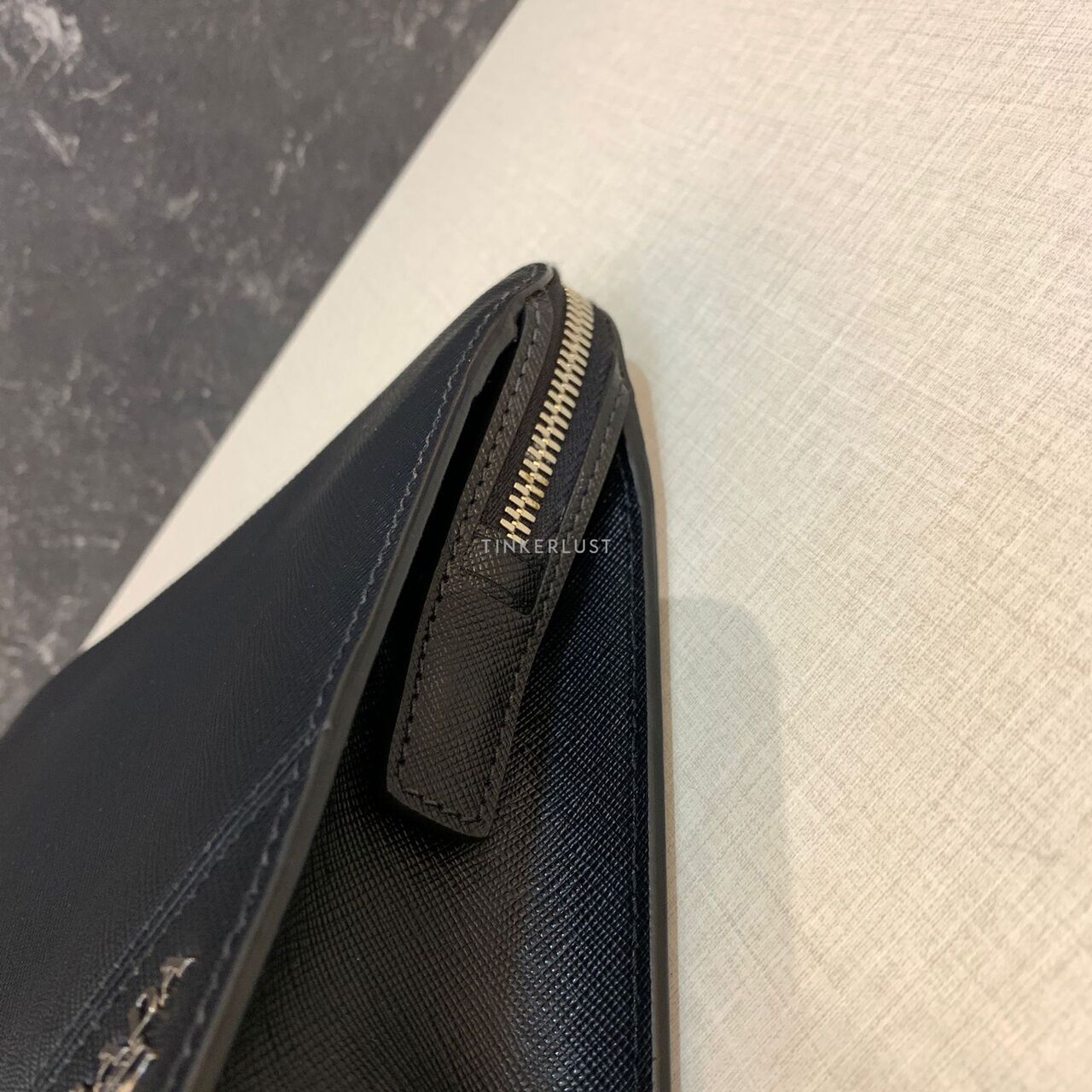 Prada Saffiano Pochette Black 2021 Clutch