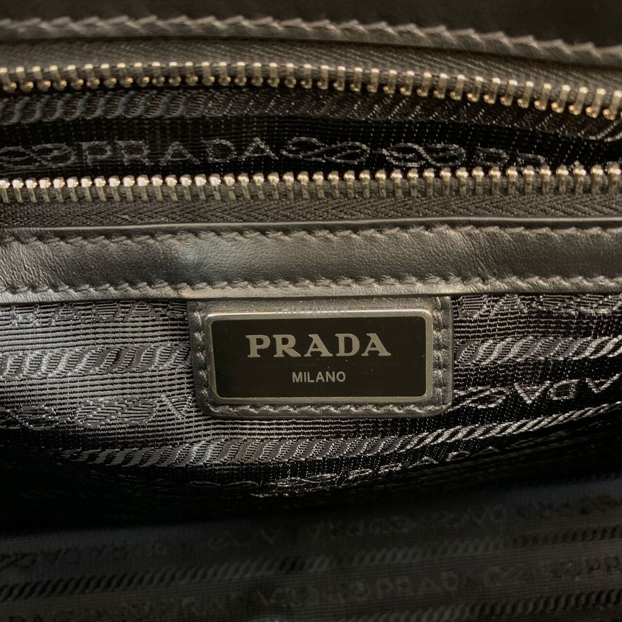 Prada Saffiano Pochette Black 2021 Clutch