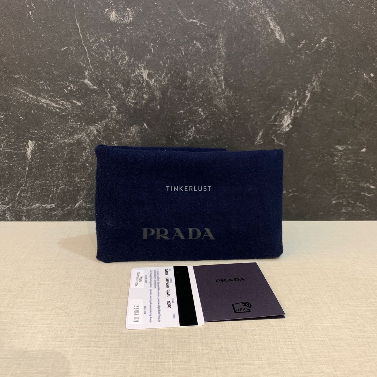 Prada Saffiano Pochette Black 2021 Clutch