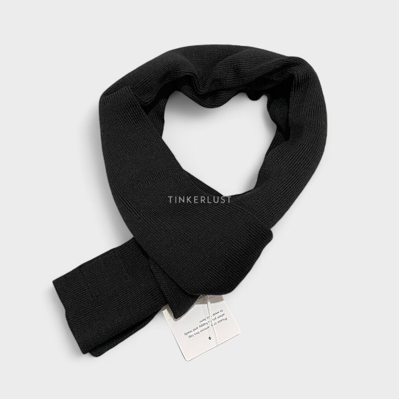 Boss Furioso Black Wool Scarf