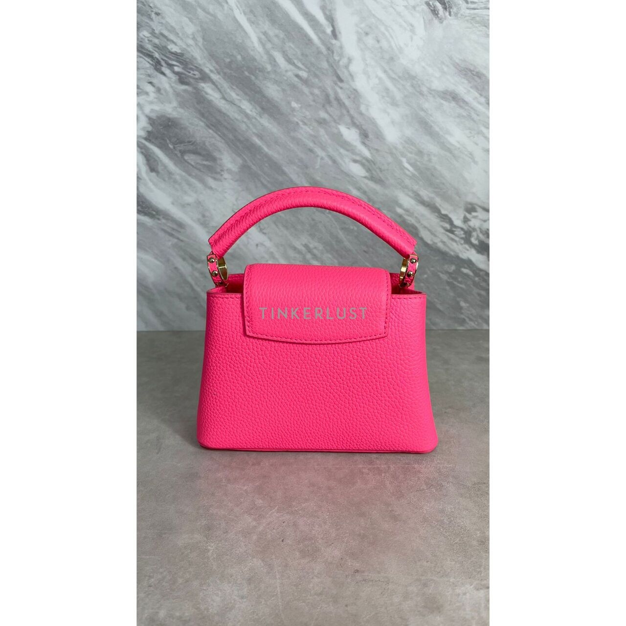 Louis Vuitton Capucines Mini Top-Handle Pink Taurillon Satchel