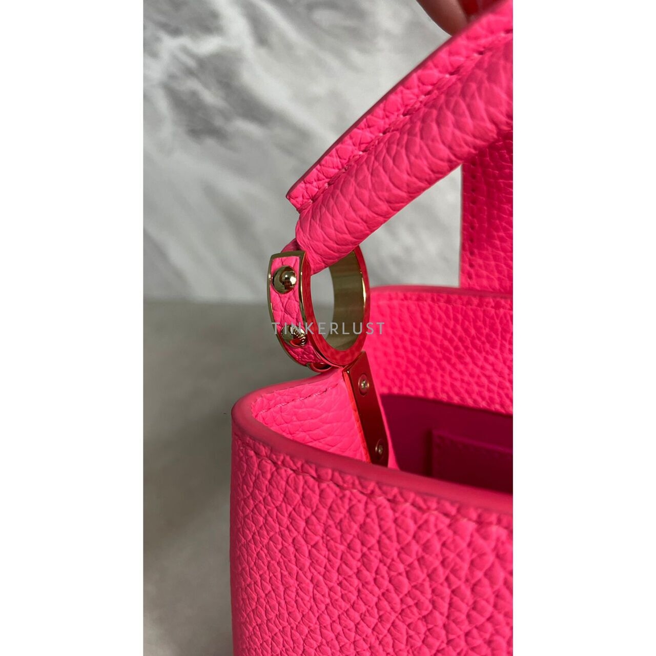 Louis Vuitton Capucines Mini Top-Handle Pink Taurillon Satchel