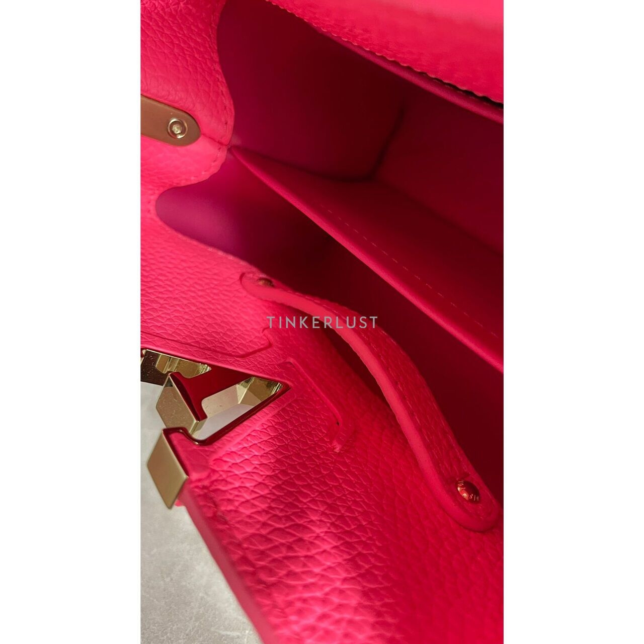 Louis Vuitton Capucines Mini Top-Handle Pink Taurillon Satchel