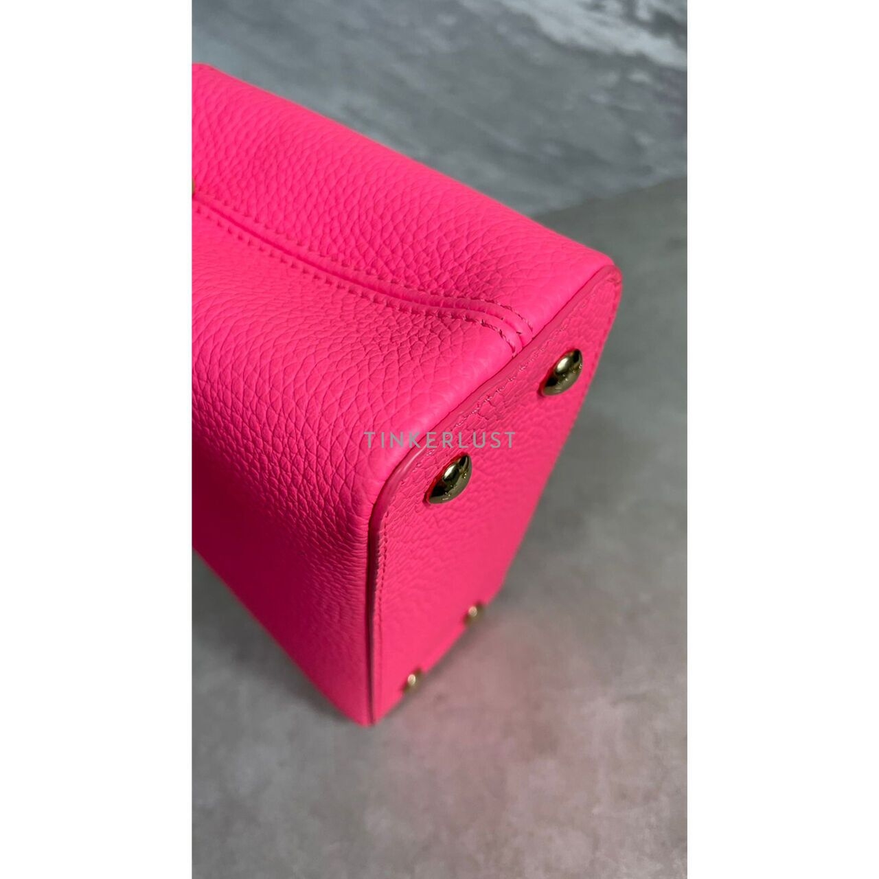 Louis Vuitton Capucines Mini Top-Handle Pink Taurillon Satchel