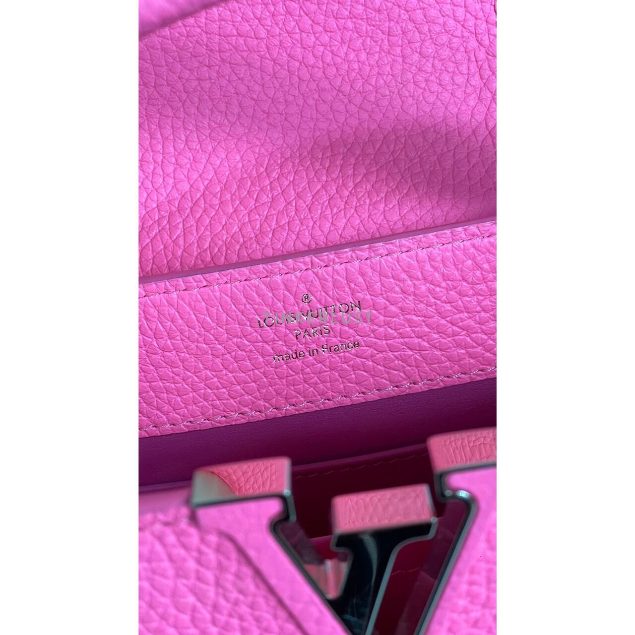 Louis Vuitton Capucines Mini Top-Handle Pink Taurillon Satchel