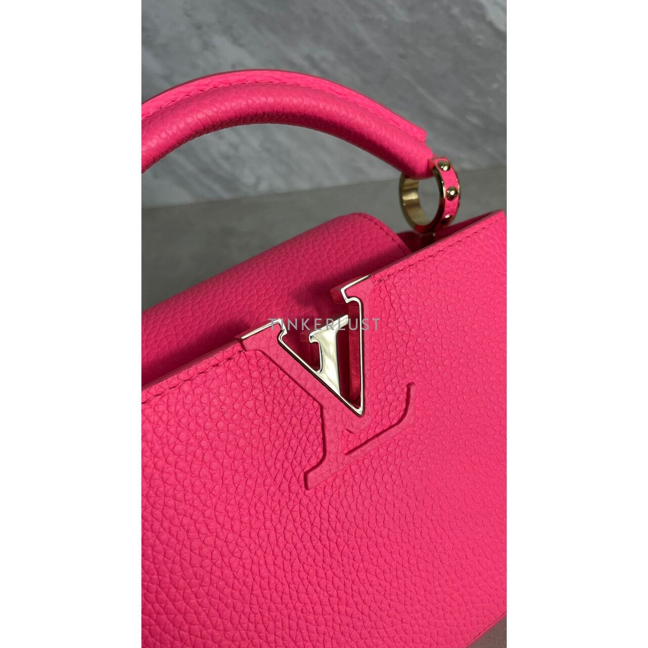 Louis Vuitton Capucines Mini Top-Handle Pink Taurillon Satchel