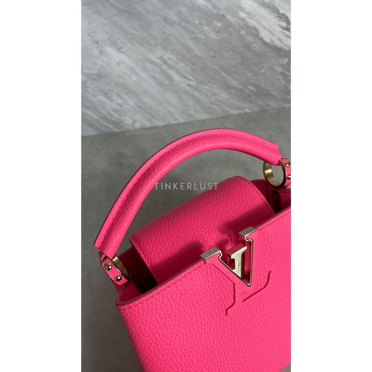 Louis Vuitton Capucines Mini Top-Handle Pink Taurillon Satchel