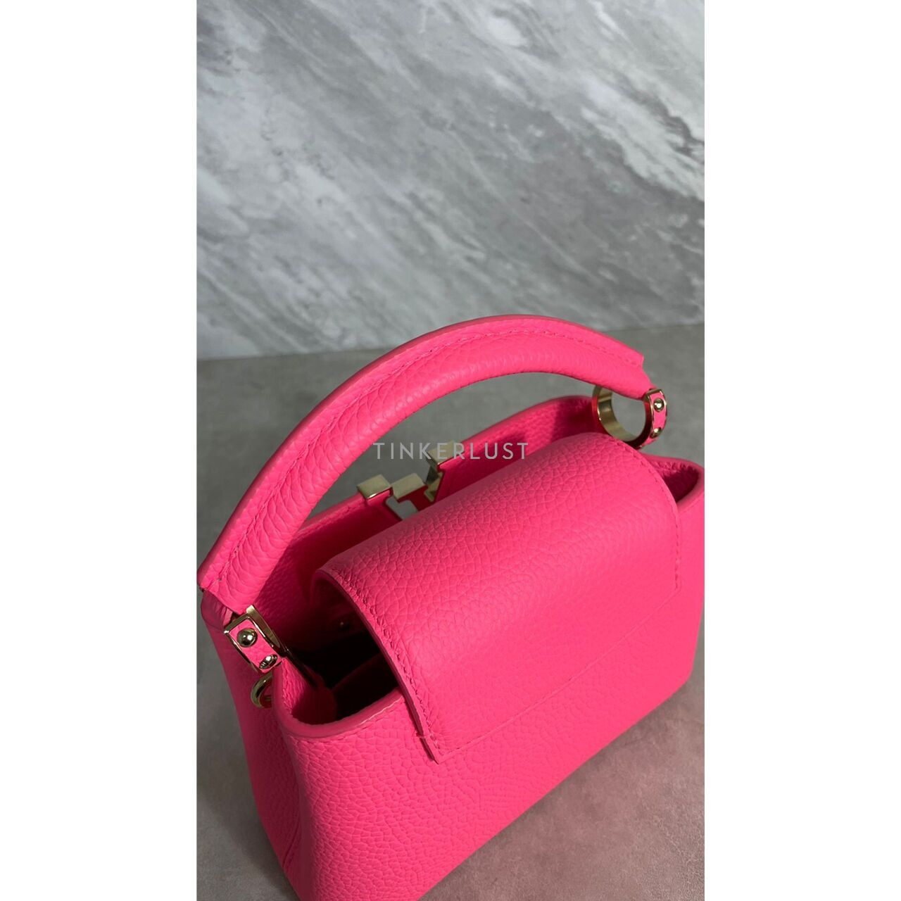 Louis Vuitton Capucines Mini Top-Handle Pink Taurillon Satchel