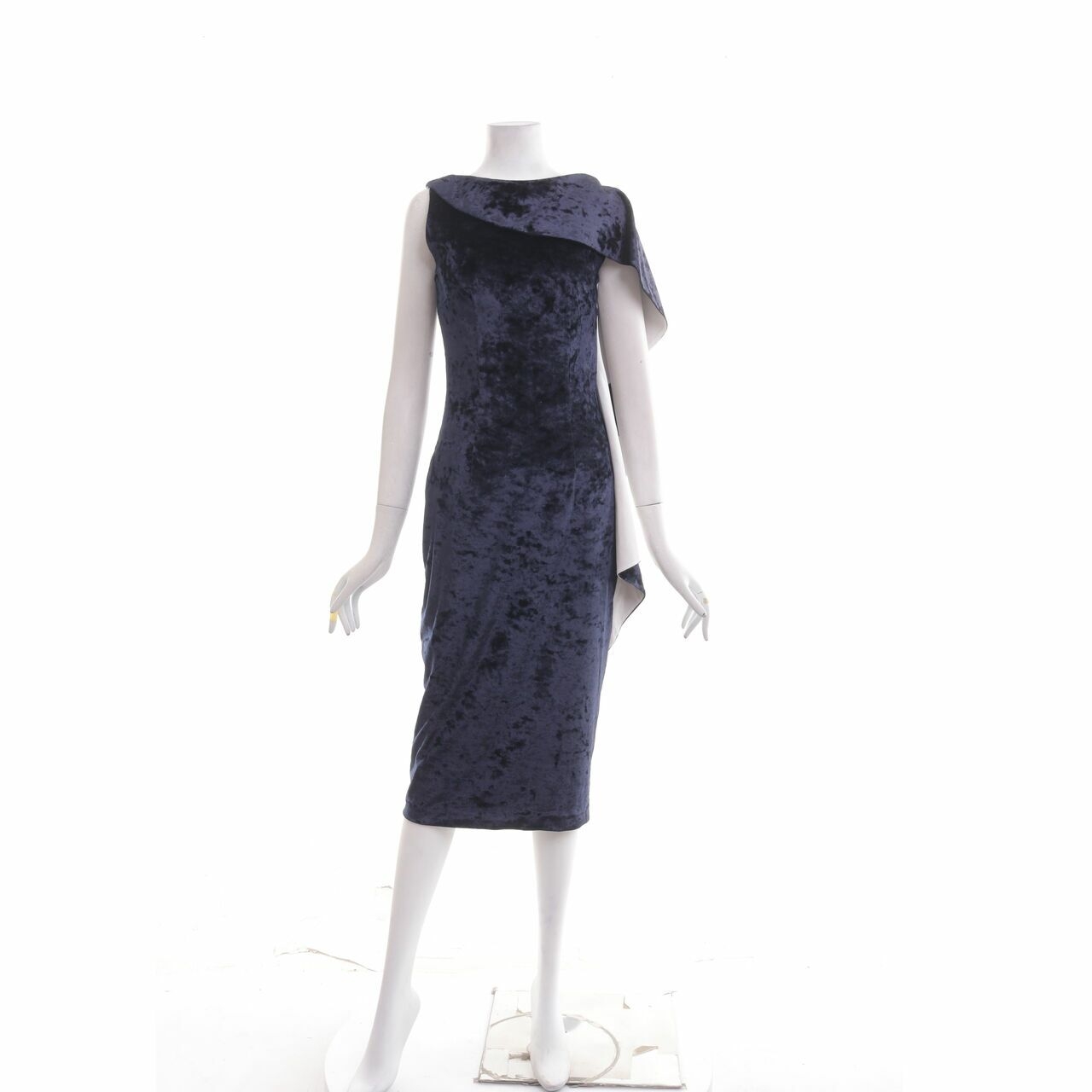 Ciel Dark Blue Velvet Long Dress