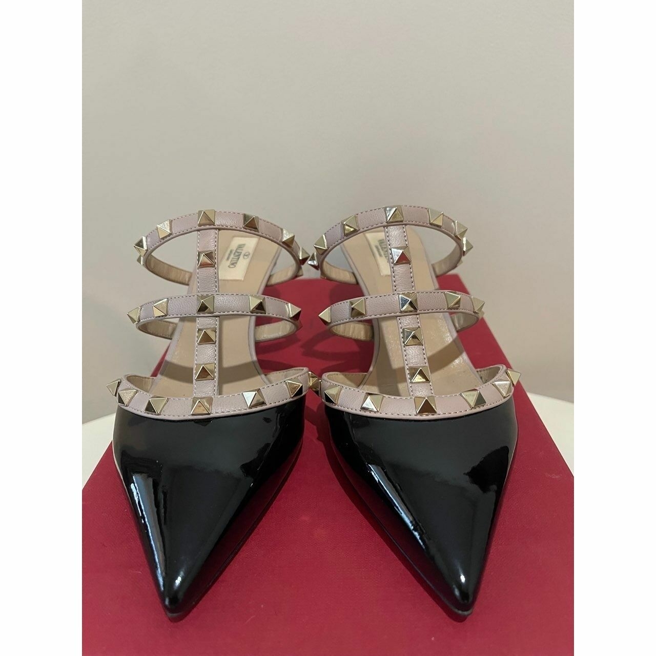 Valentino Garavani Rockstud Sandal Mules Kitten Heels 5cm