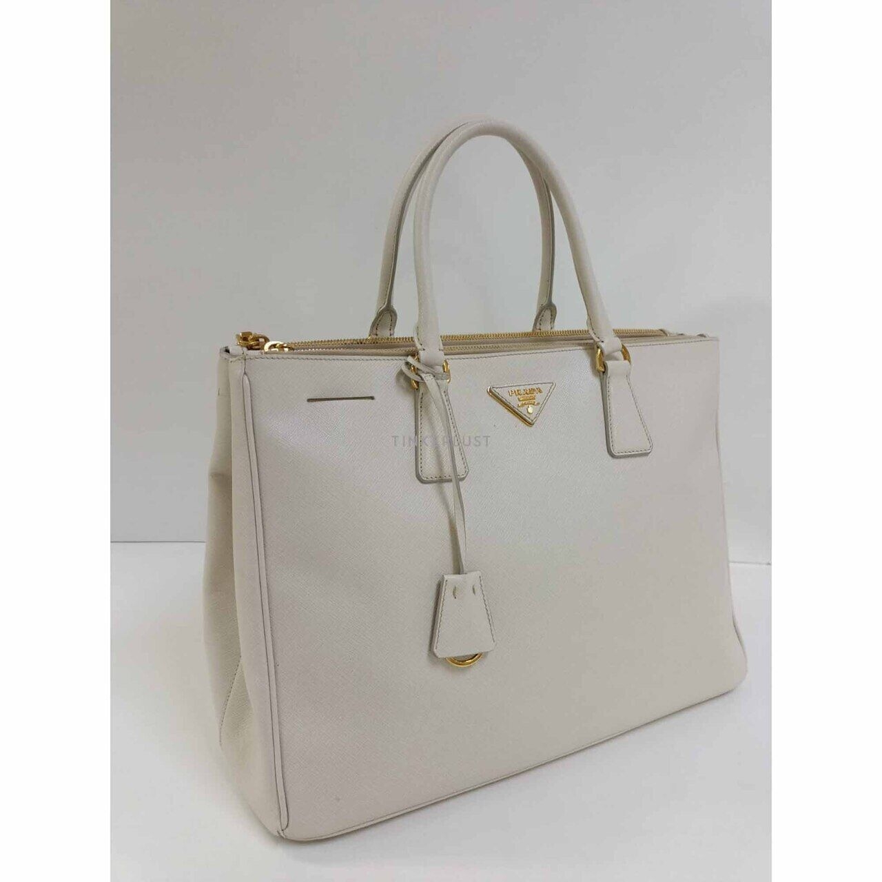 Prada BN1786 Galleria Saffiano Lux Talco 2012 Handbag