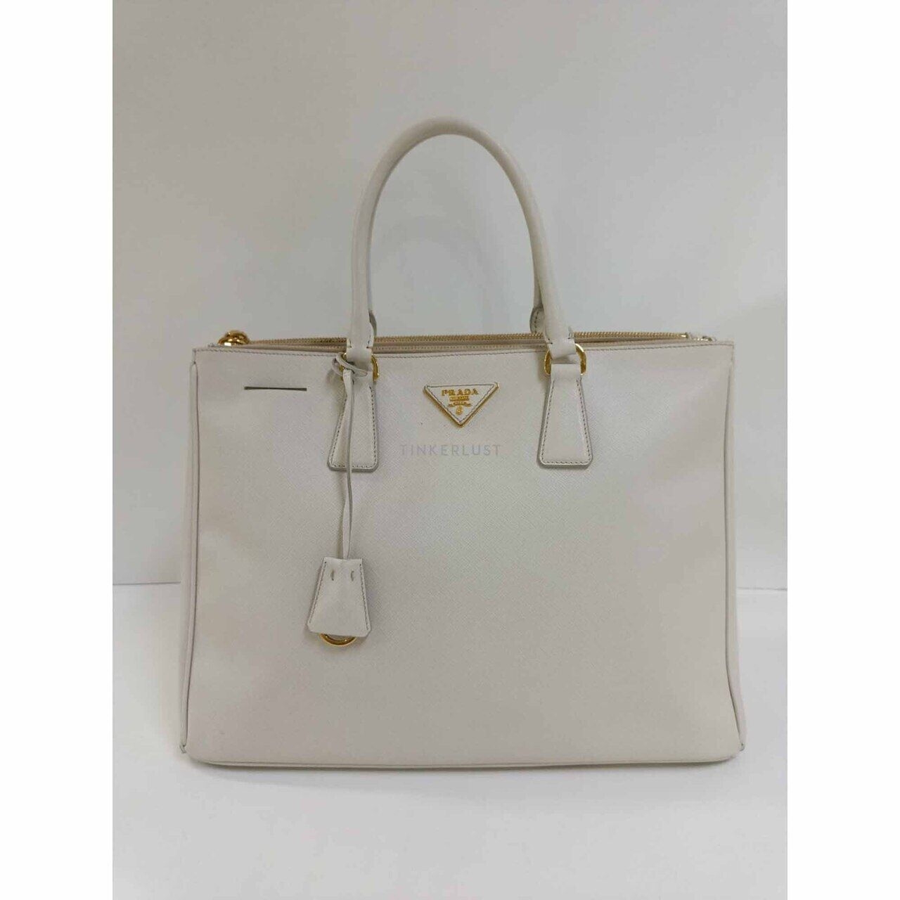 Prada BN1786 Galleria Saffiano Lux Talco 2012 Handbag