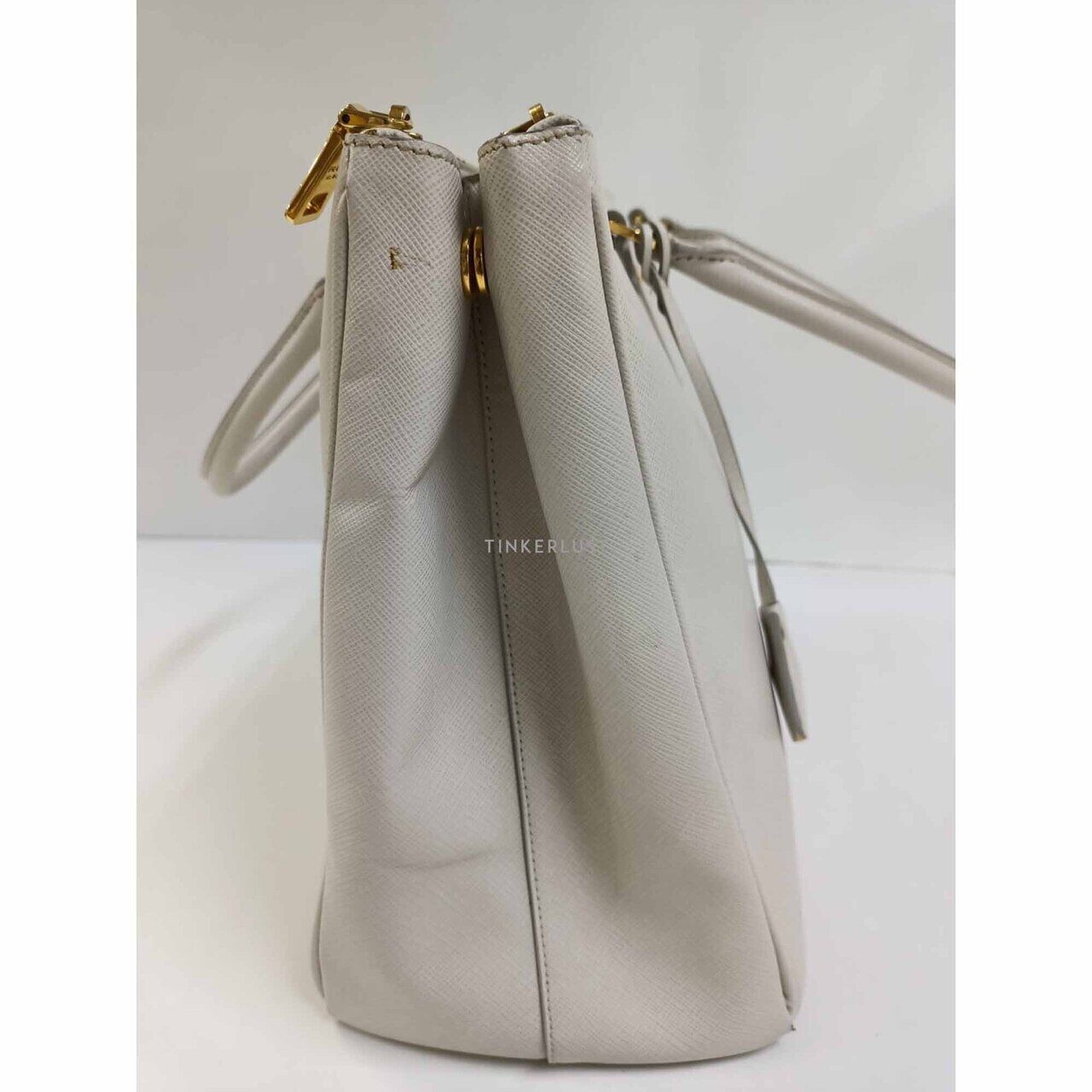 Prada BN1786 Galleria Saffiano Lux Talco 2012 Handbag