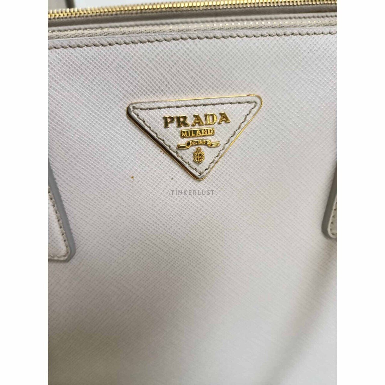 Prada BN1786 Galleria Saffiano Lux Talco 2012 Handbag