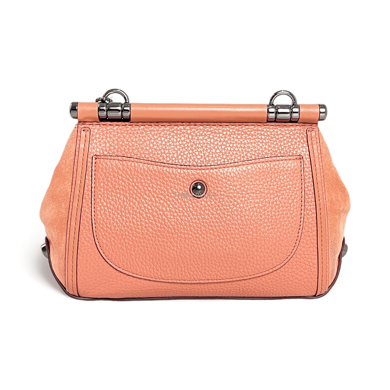 Coach Pink Leather and Suede Drifter Crossbody Bag