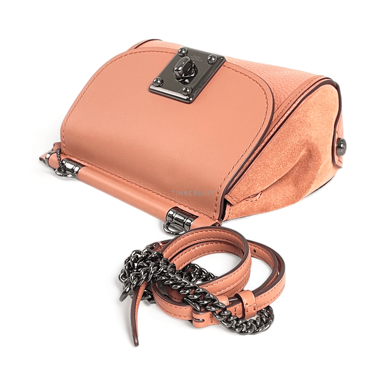 Coach Pink Leather and Suede Drifter Crossbody Bag