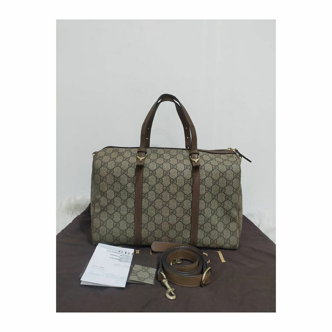 Gucci Nice GG Boston Satchel